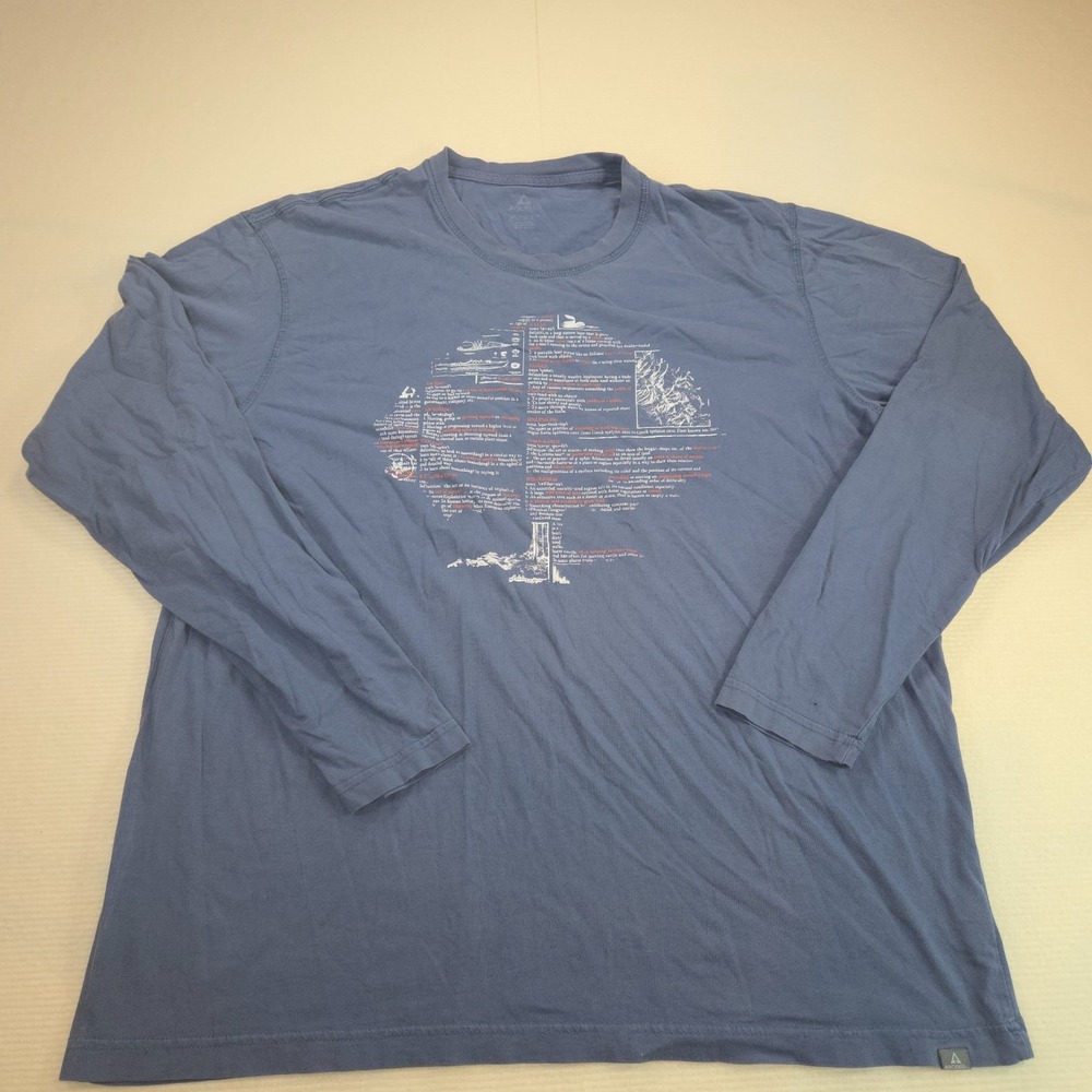 Ascend Outdoor Themed Blue Size  XL Graphic Long Sleeve